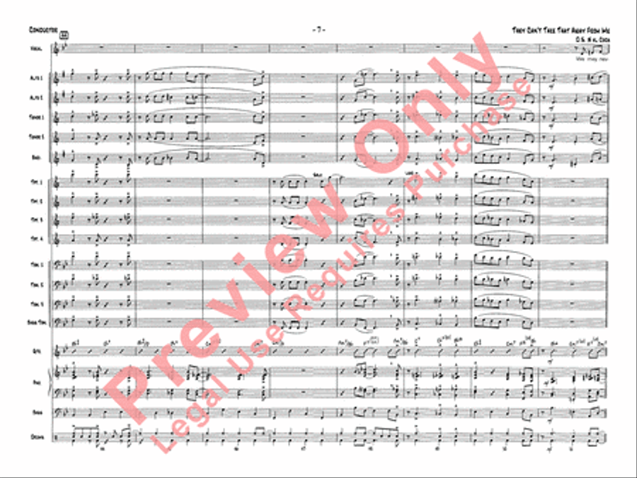 They Can't Take That Away from Me Jazz Ensemble scores gallery preview page 18