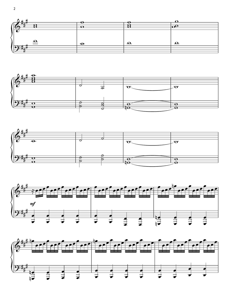 Don't You Worry Child Piano Solo scores gallery preview page 2