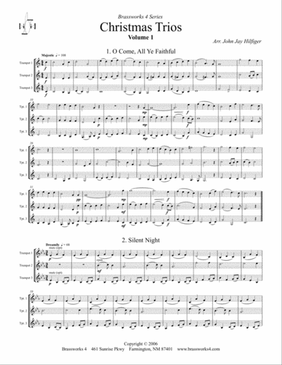 Christmas Trios, Vol. 1 Christmas Trios, Vol. 1 Trumpet Trio scores gallery preview page 2