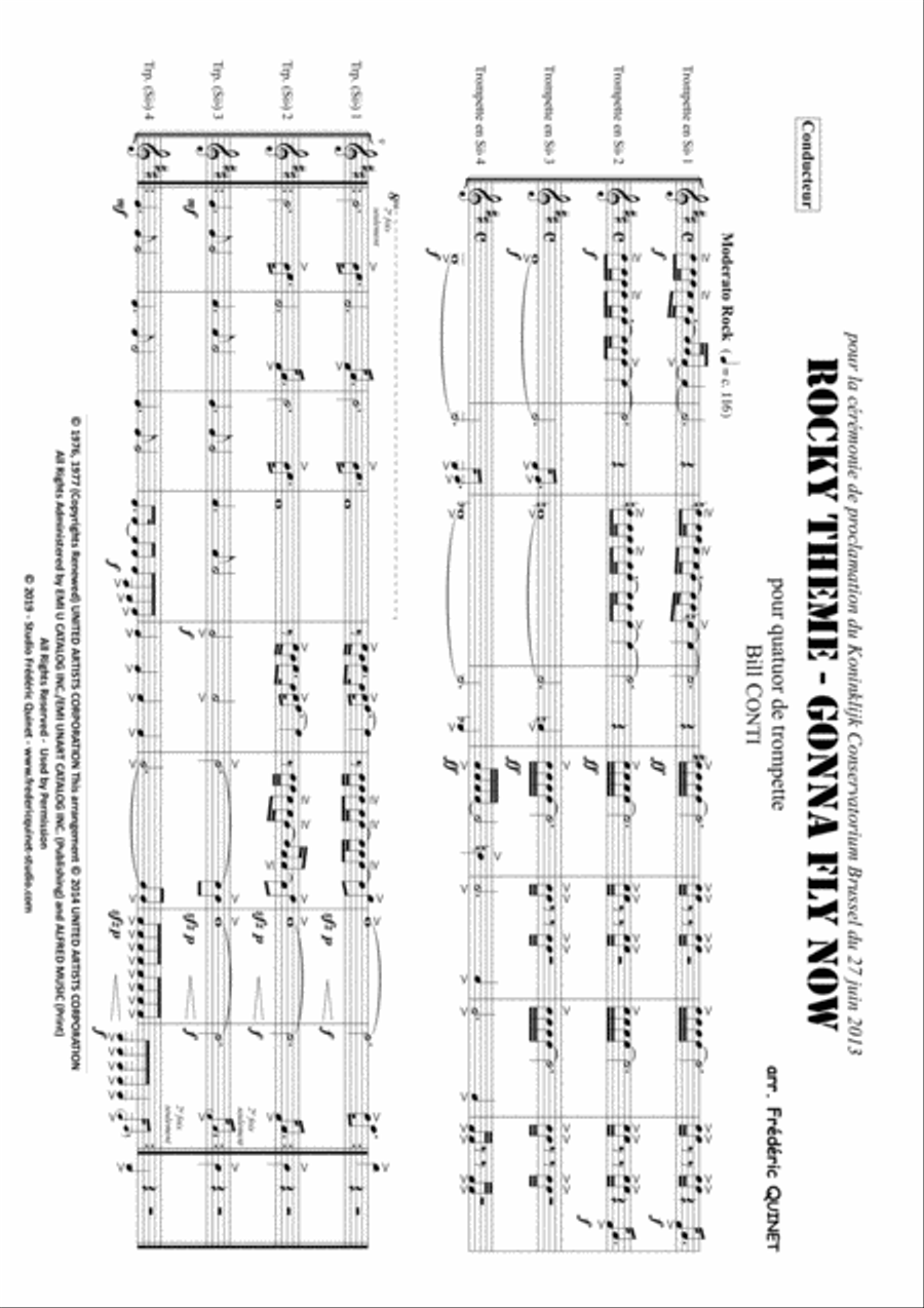 Gonna Fly Now Gonna Fly Now Brass Ensemble scores gallery preview page 2