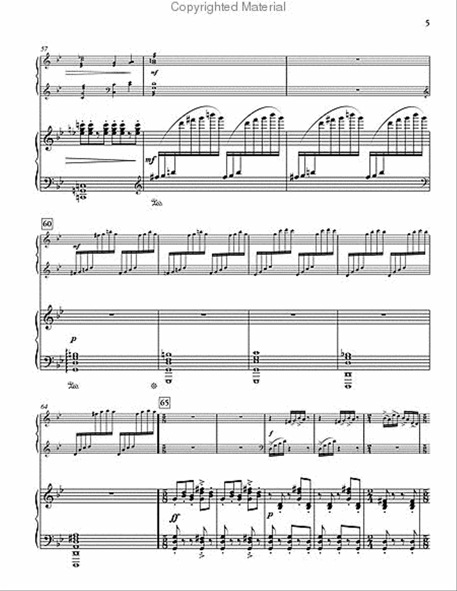 Concerto No. 2 for Marimba (piano reduction) Percussion Ensemble scores gallery preview page 6