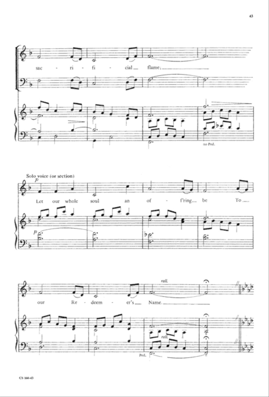 Sacred Anthem Book 3-Part scores gallery preview page 45