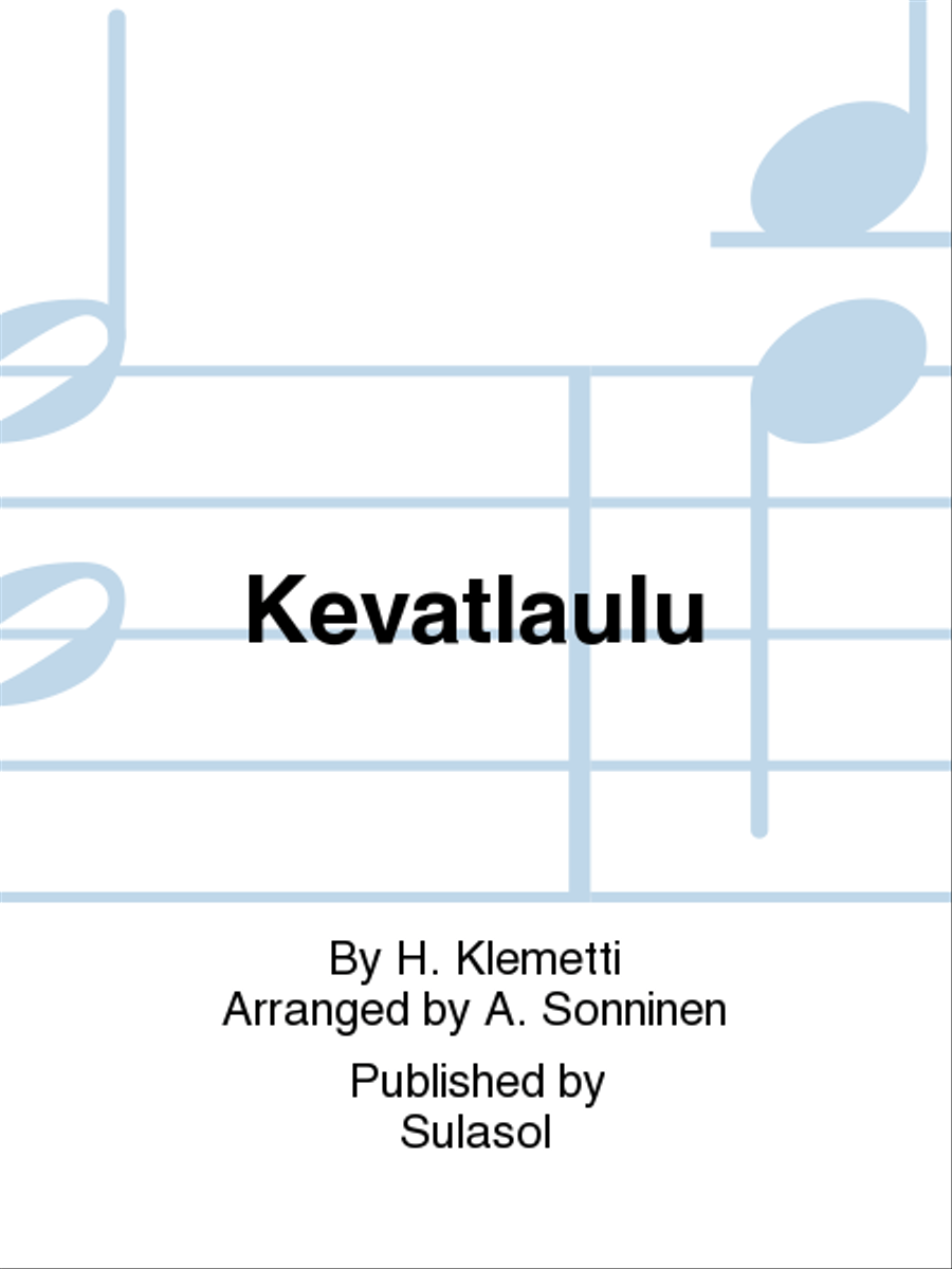 Kevätlaulu (Terve päivä Pohjolahan) SSA scores gallery preview page 1