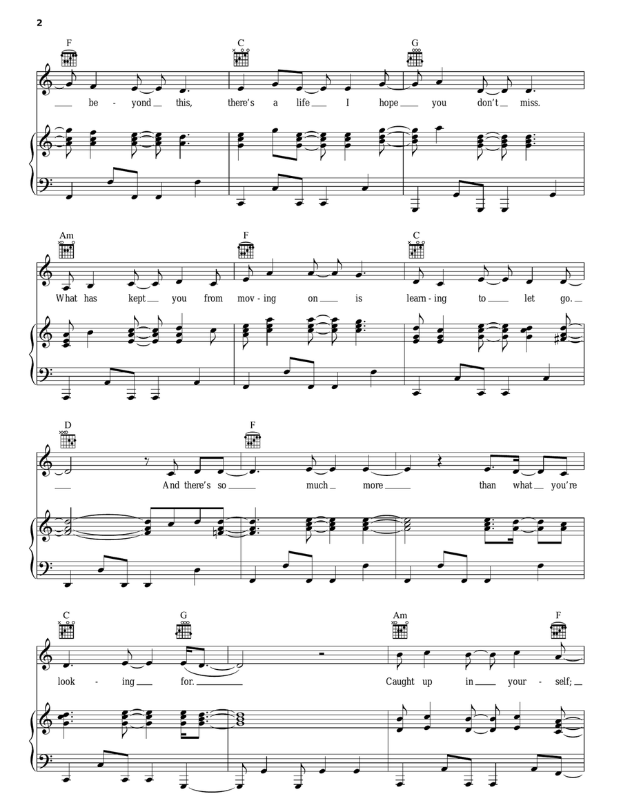 Caught Up In Yourself Caught Up In Yourself Piano, Vocal, Guitar scores gallery preview page 2