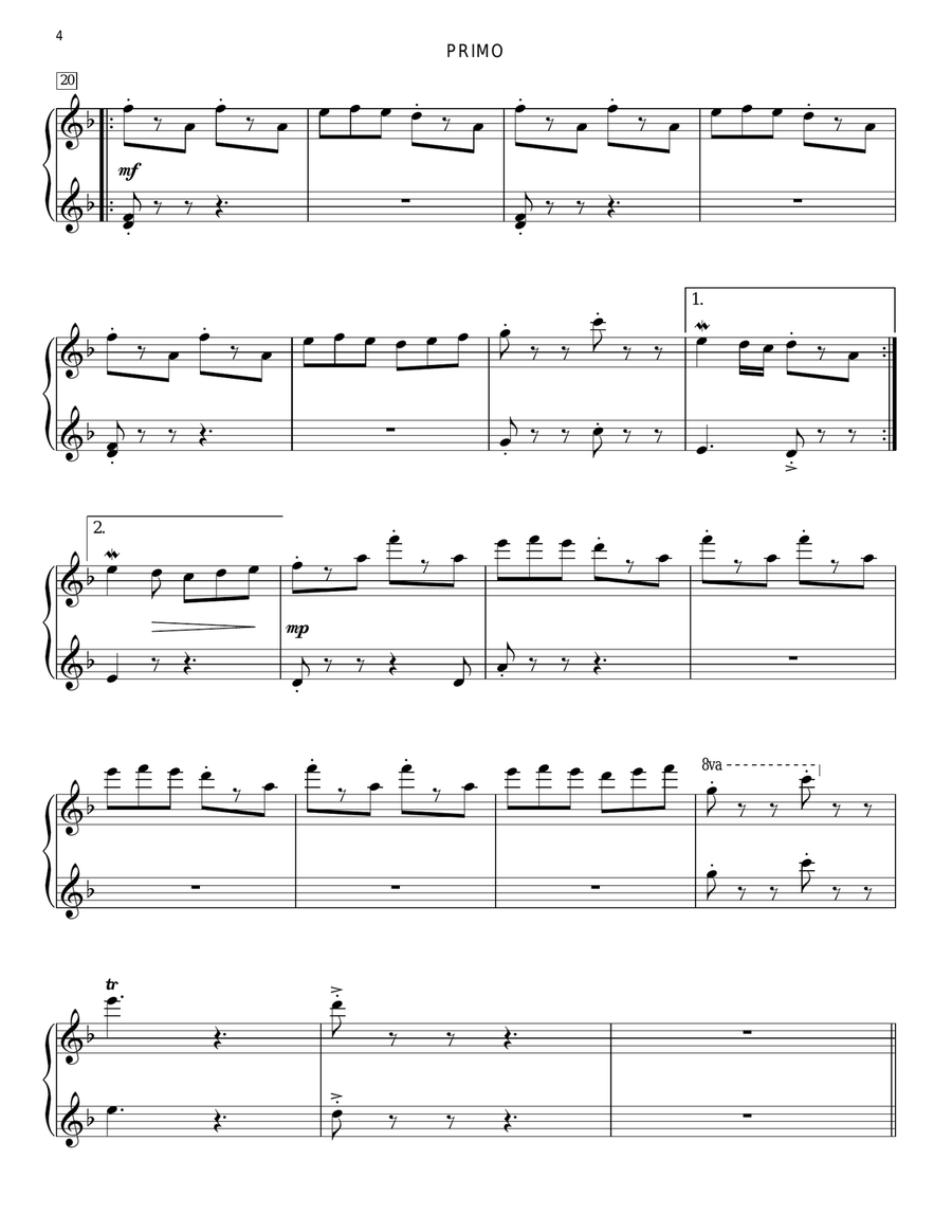 Up Is Down (from Pirates Of The Caribbean: At World's End) Piano Duet scores gallery preview page 4