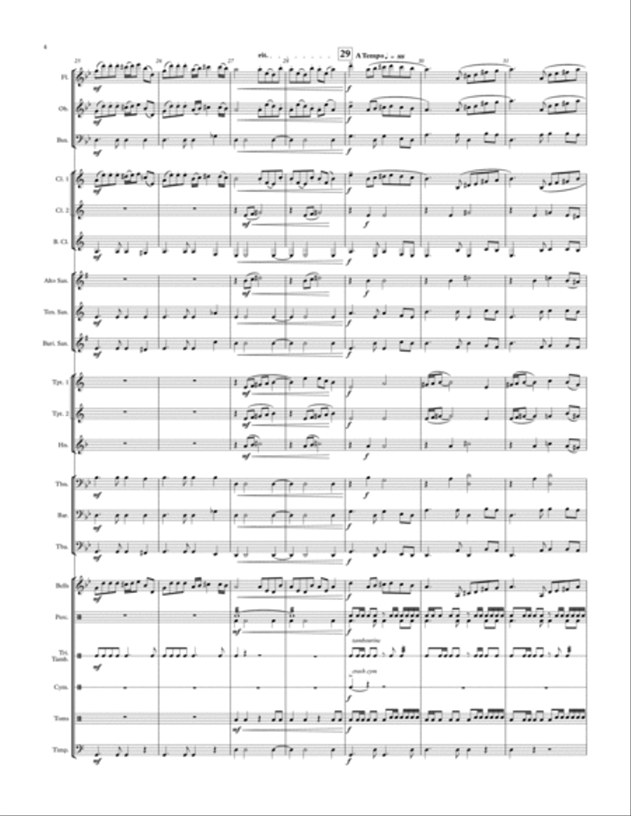 Ancient Egypt - for concert band Concert Band scores gallery preview page 4