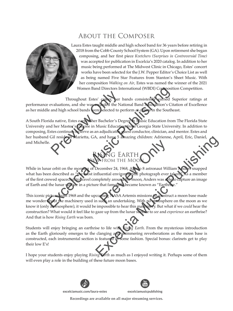 Rising Earth (Score) Concert Band scores gallery preview page 3