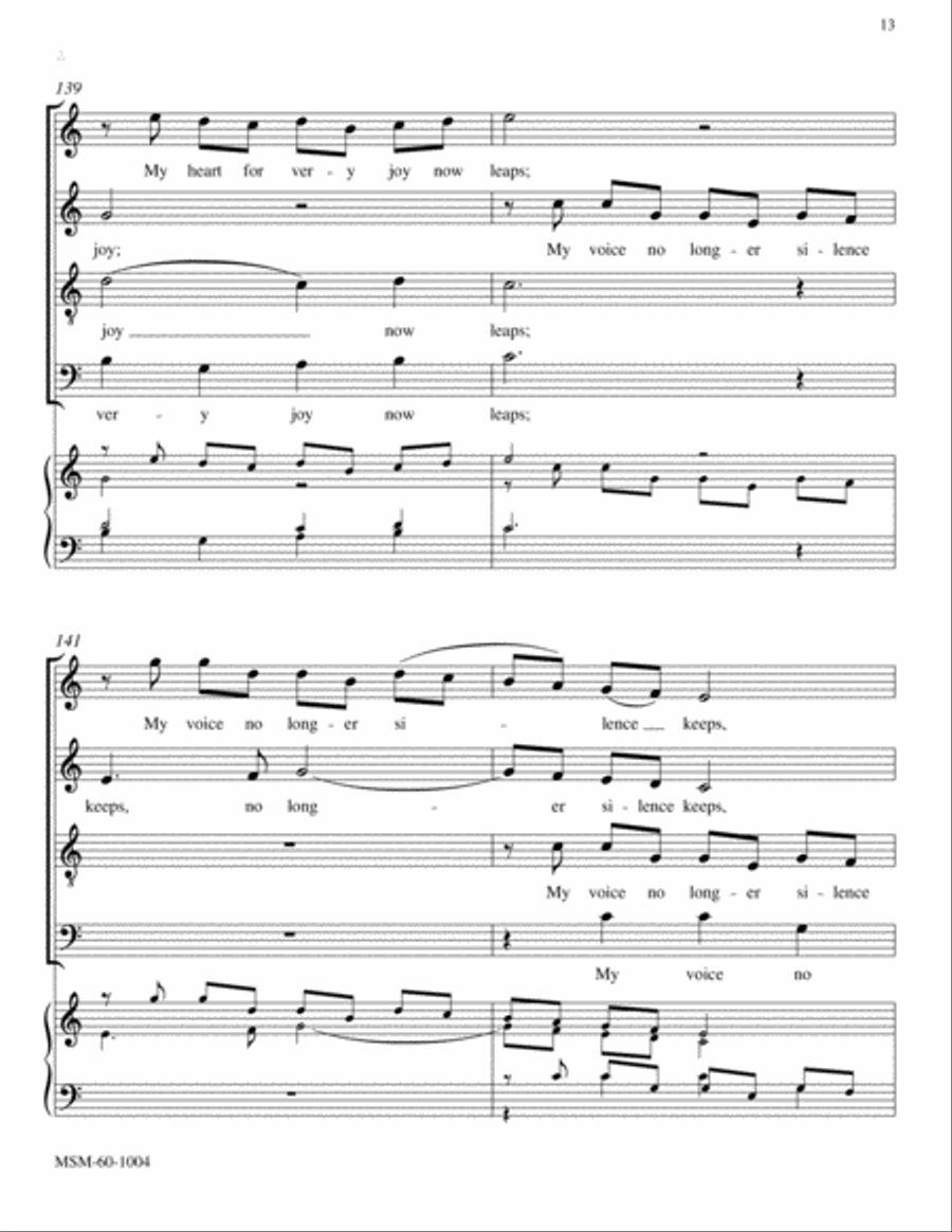 From Heaven Above (Full Score) Choir scores gallery preview page 7