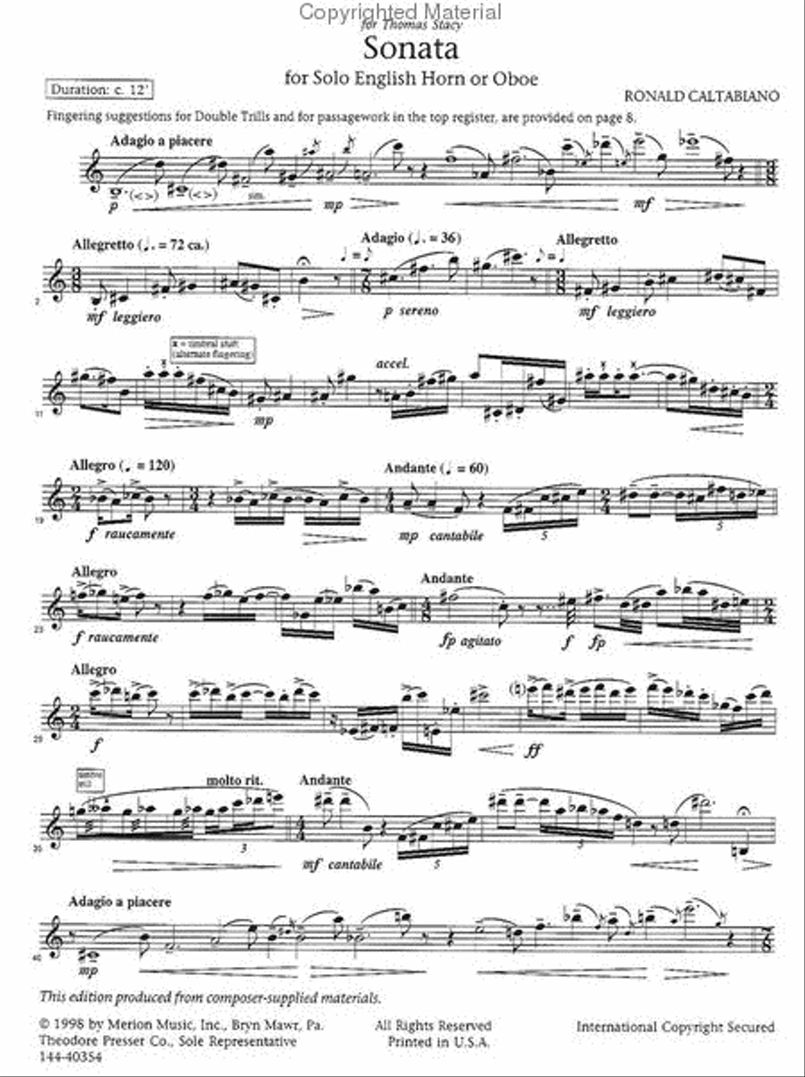 Sonata English Horn scores gallery preview page 2