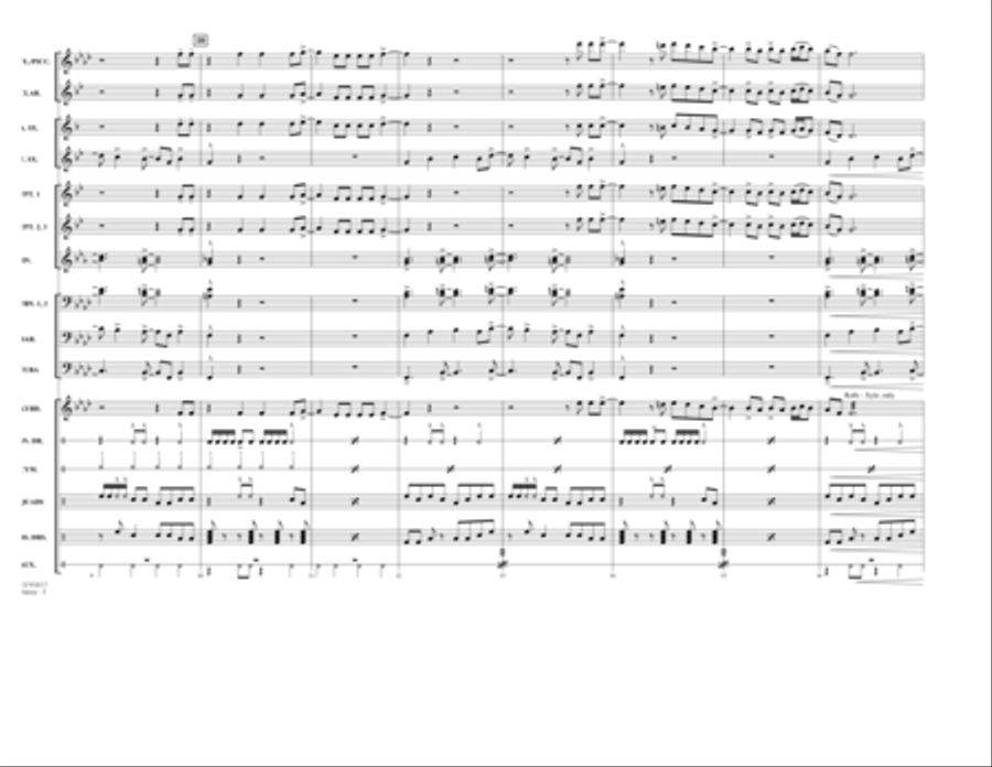 Happy (from Despicable Me 2) - Conductor Score (Full Score) Marching Band scores gallery preview page 3