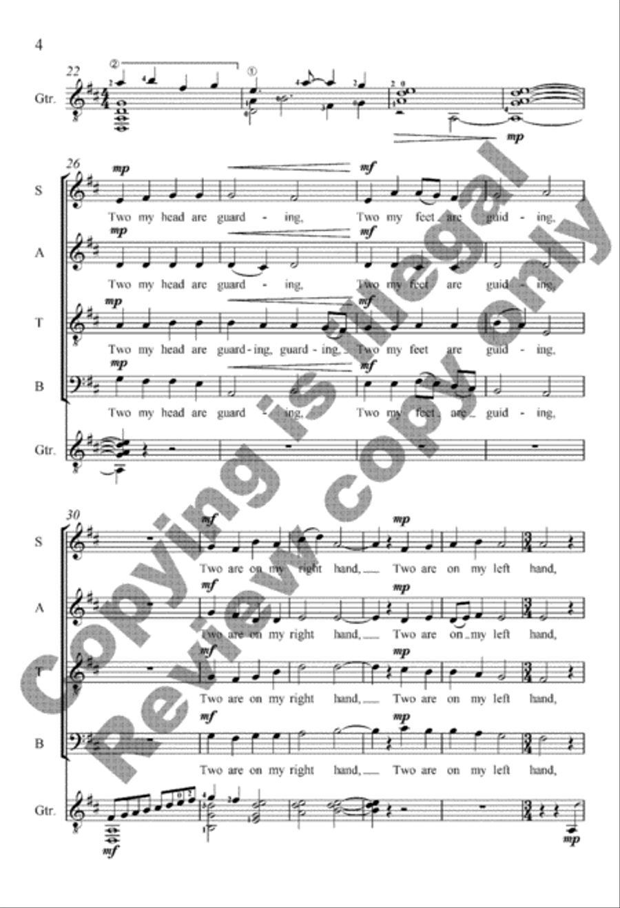 Fourteen Angels 4-Part scores gallery preview page 9