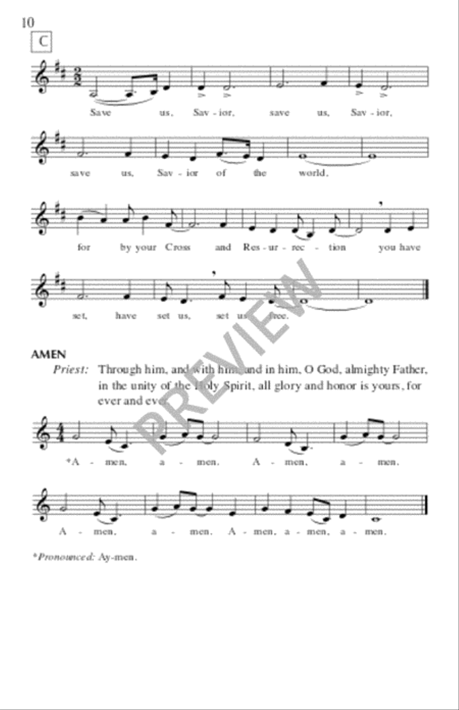Welcome Table: A Mass of Spirituals - Assembly edition Unison Choir scores gallery preview page 12