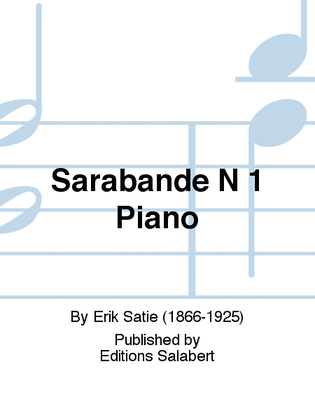 Book cover for Sarabande N 1 Piano