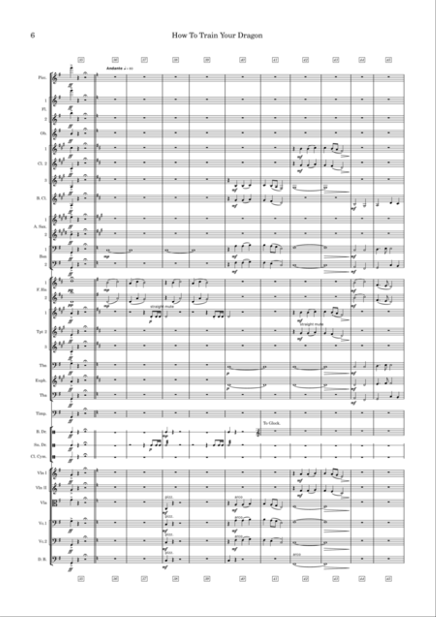 How To Train Your Dragon Full Orchestra scores gallery preview page 6
