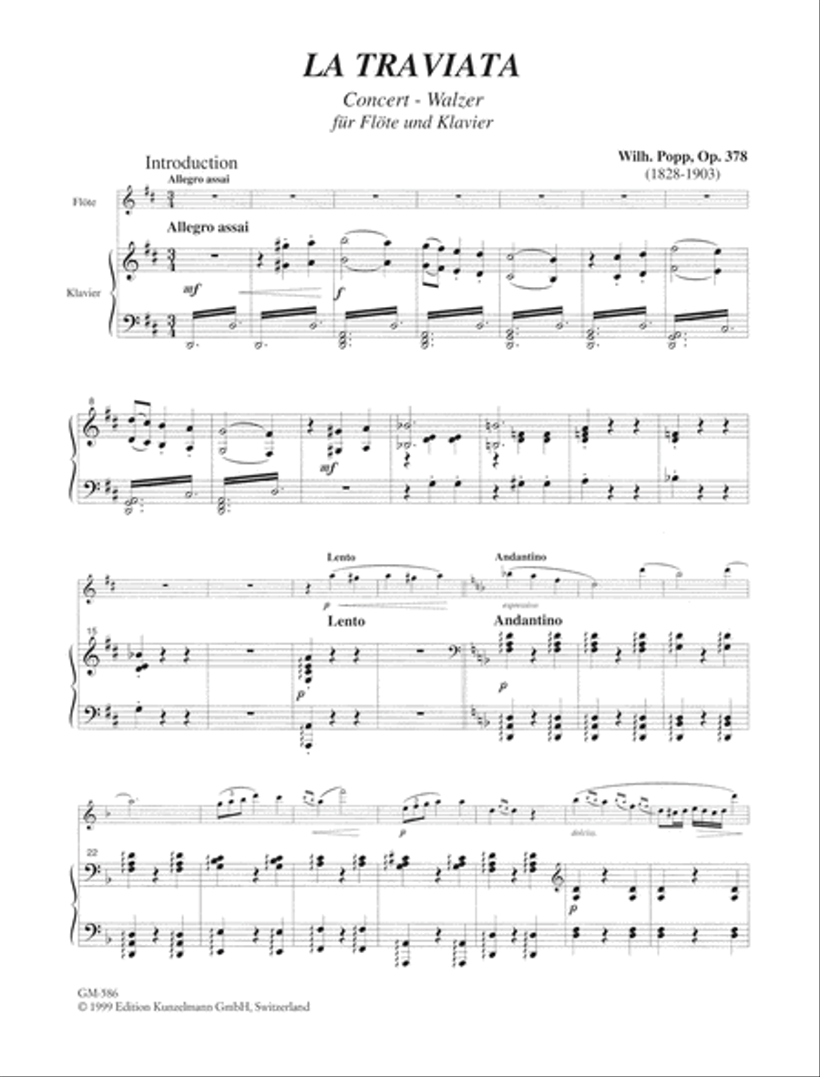 La traviata, Concert waltz Flute Solo scores gallery preview page 2