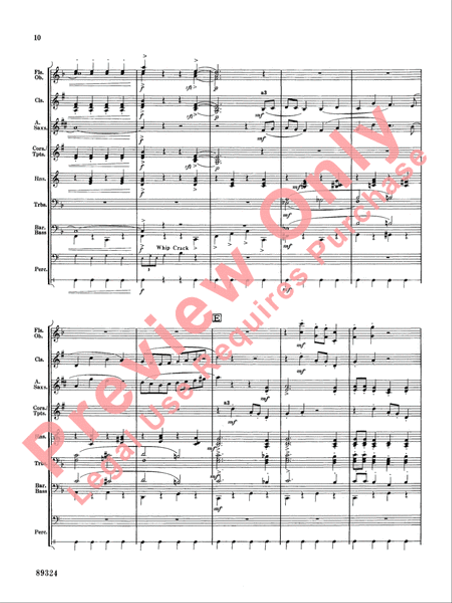 Sleigh Ride Concert Band scores gallery preview page 11