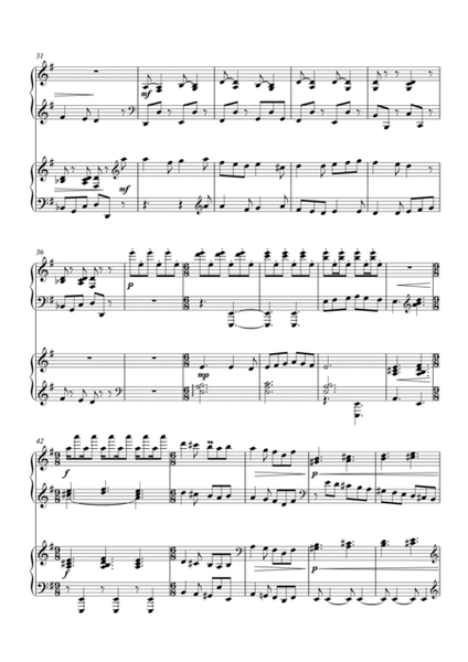 Sussex Carol (On Christmas Night) fun Christmas Carol Variations for 2 pianos, 4 hands (on a traditi image number null