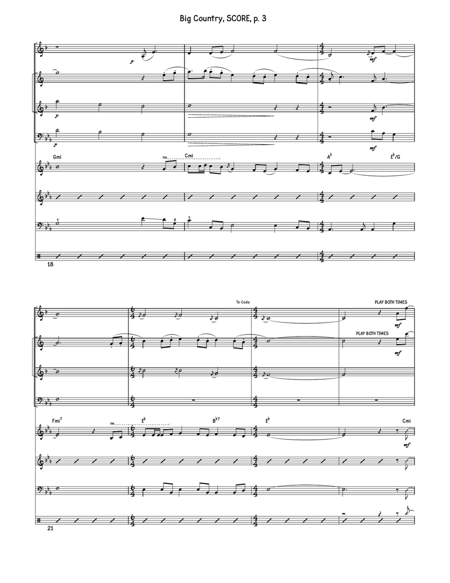Big Country Jazz Ensemble scores gallery preview page 3