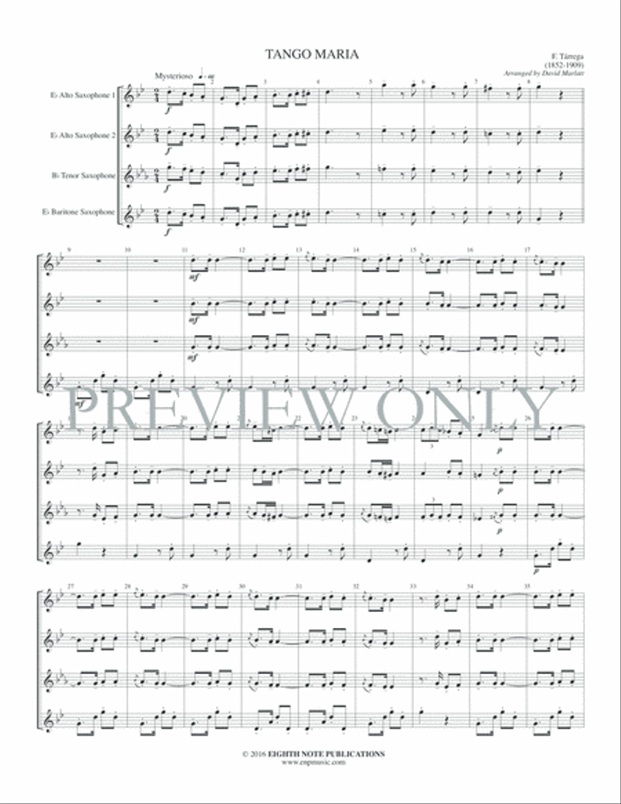 Tango Maria Small Ensemble scores gallery preview page 3