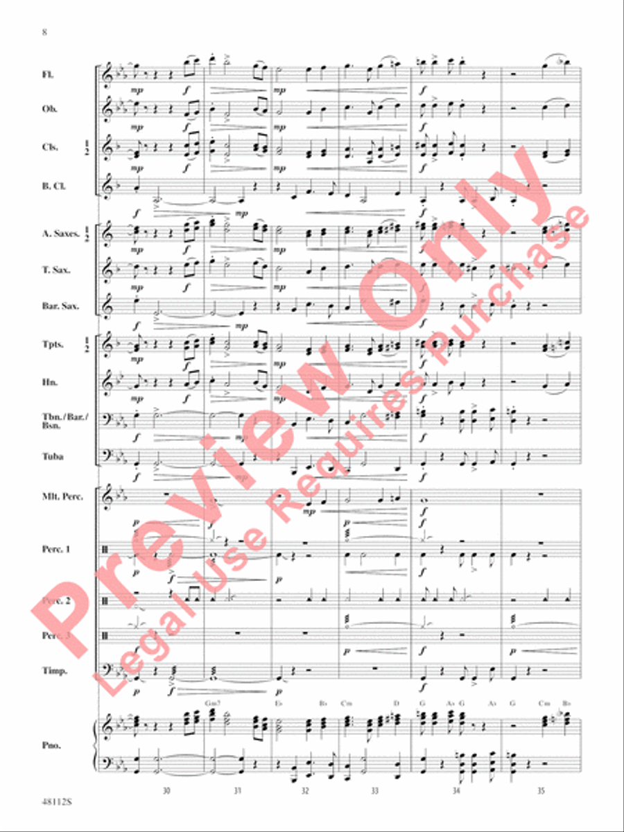 Zion March Concert Band scores gallery preview page 9