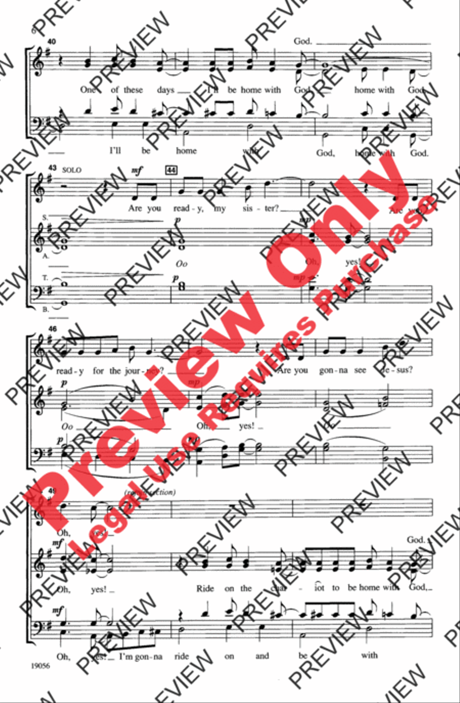 I'm Goin' Home I'm Goin' Home 4-Part scores gallery preview page 6