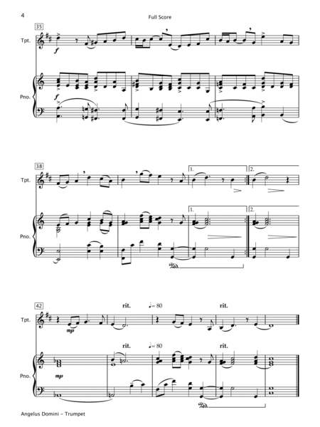 Angelus Domini (Trumpet & Piano) image number null