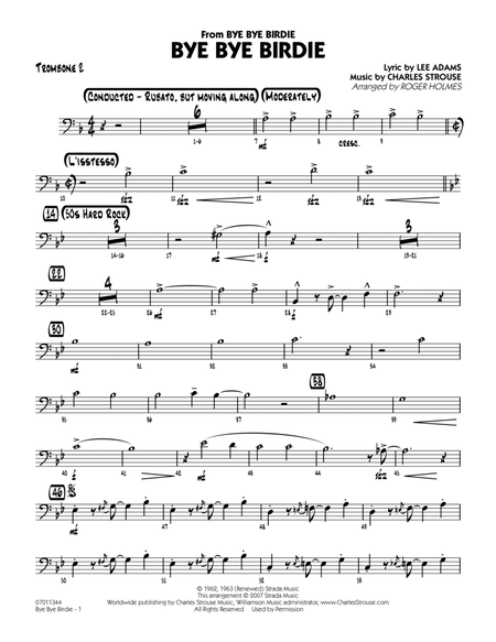 Bye Bye Birdie (w/ opt. Vocal) - Trombone 2