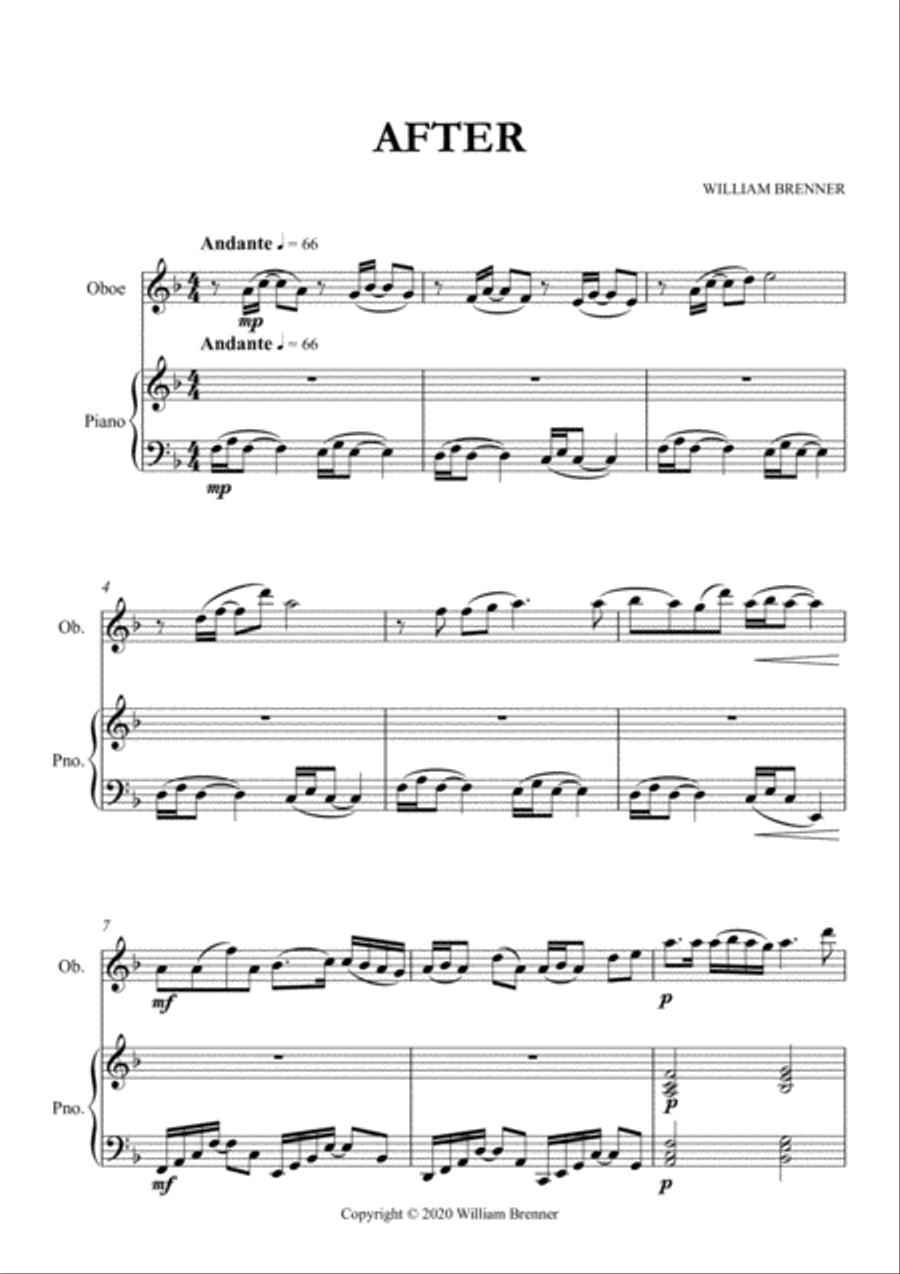After - Oboe Oboe Solo scores gallery preview page 2