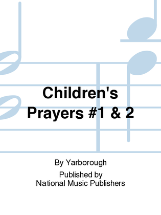 Book cover for Children's Prayers #1 & 2