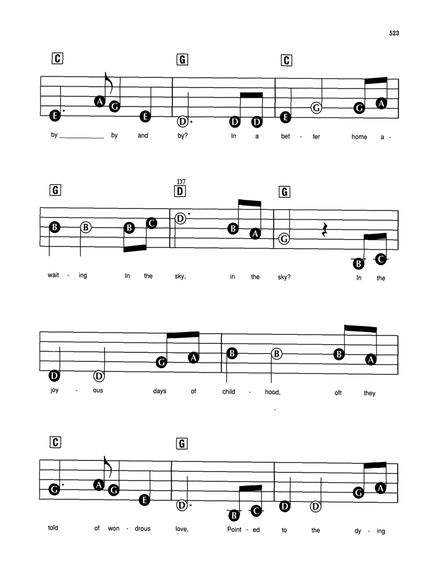 Will The Circle Be Unbroken Electronic Keyboard scores gallery preview page 2