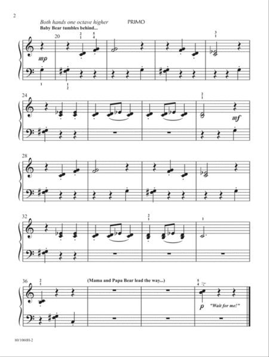 Bear With Me Duet Suite Easy Piano scores gallery preview page 4