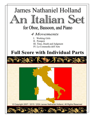 An Italian Set for Oboe, Bassoon, and Piano Trio in 4 Movements