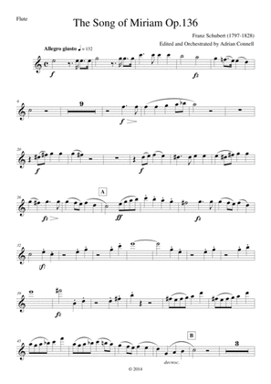 Schubert - The Song of Miriam Op.136 - Flute