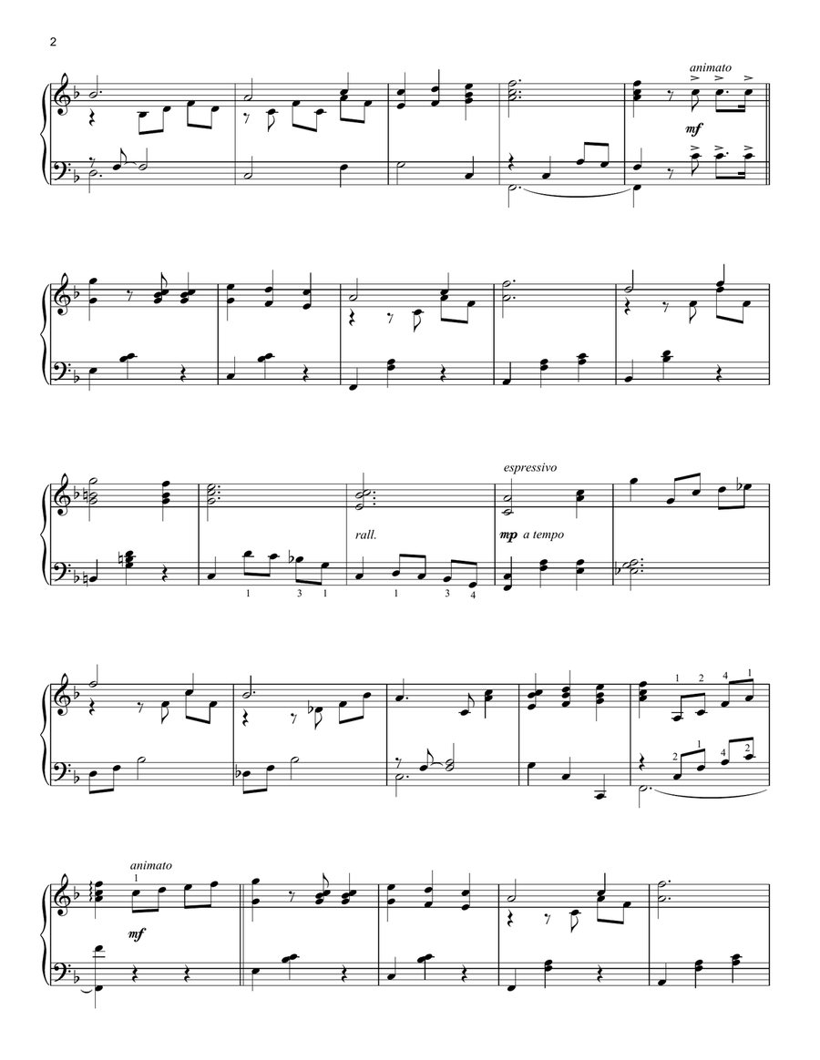 Edelweiss (from The Sound Of Music) Piano Solo scores gallery preview page 2