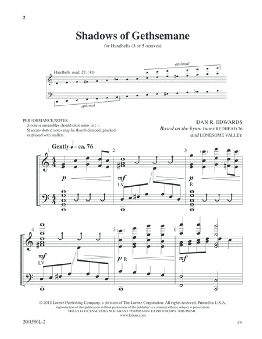 Shadows of Gethsemane Shadows of Gethsemane 5-Octaves scores gallery preview page 2