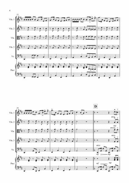 Habanera (Fantasia from Carmen) for String Quartet image number null