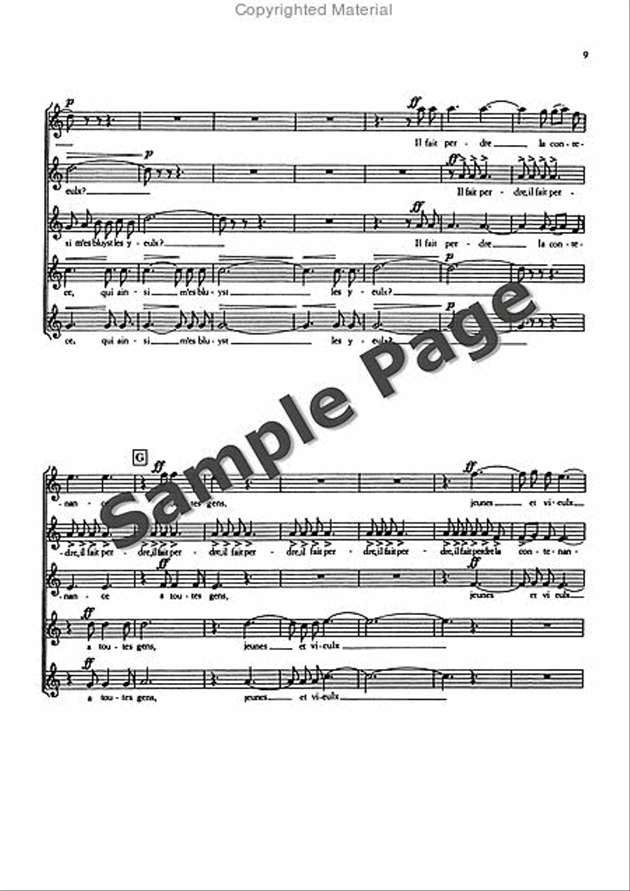 3 French Choruses from the ballet “Joan von Zarissa” Women's Choir scores gallery preview page 10