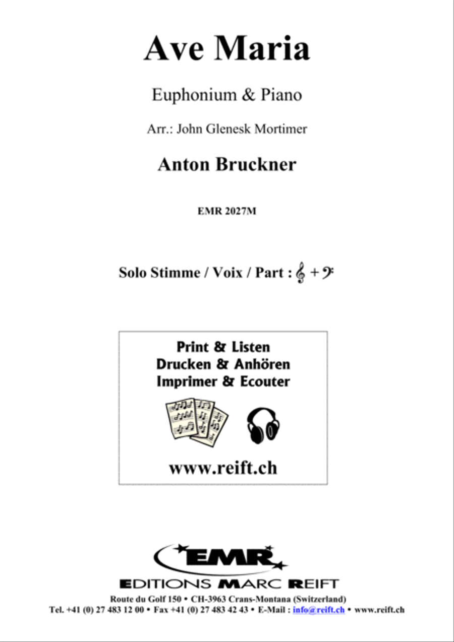 Ave Maria Euphonium scores gallery preview page 2