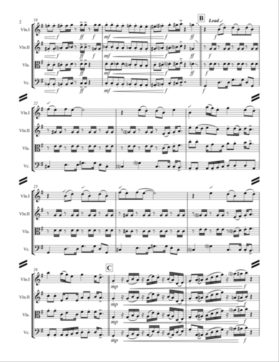 Sir Duke String Quartet scores gallery preview page 3