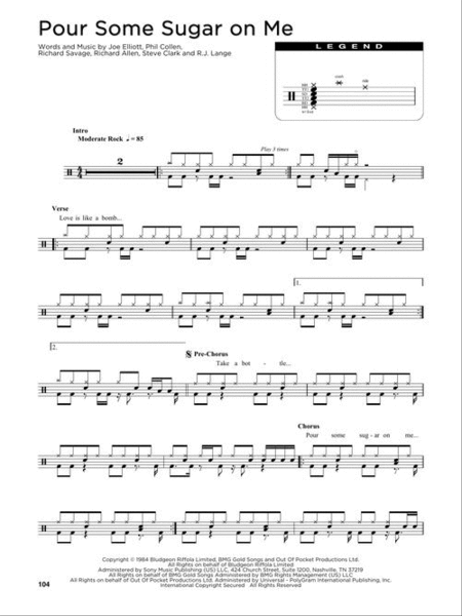 First 50 Pop Songs You Should Play on Drums Drum Set scores gallery preview page 7