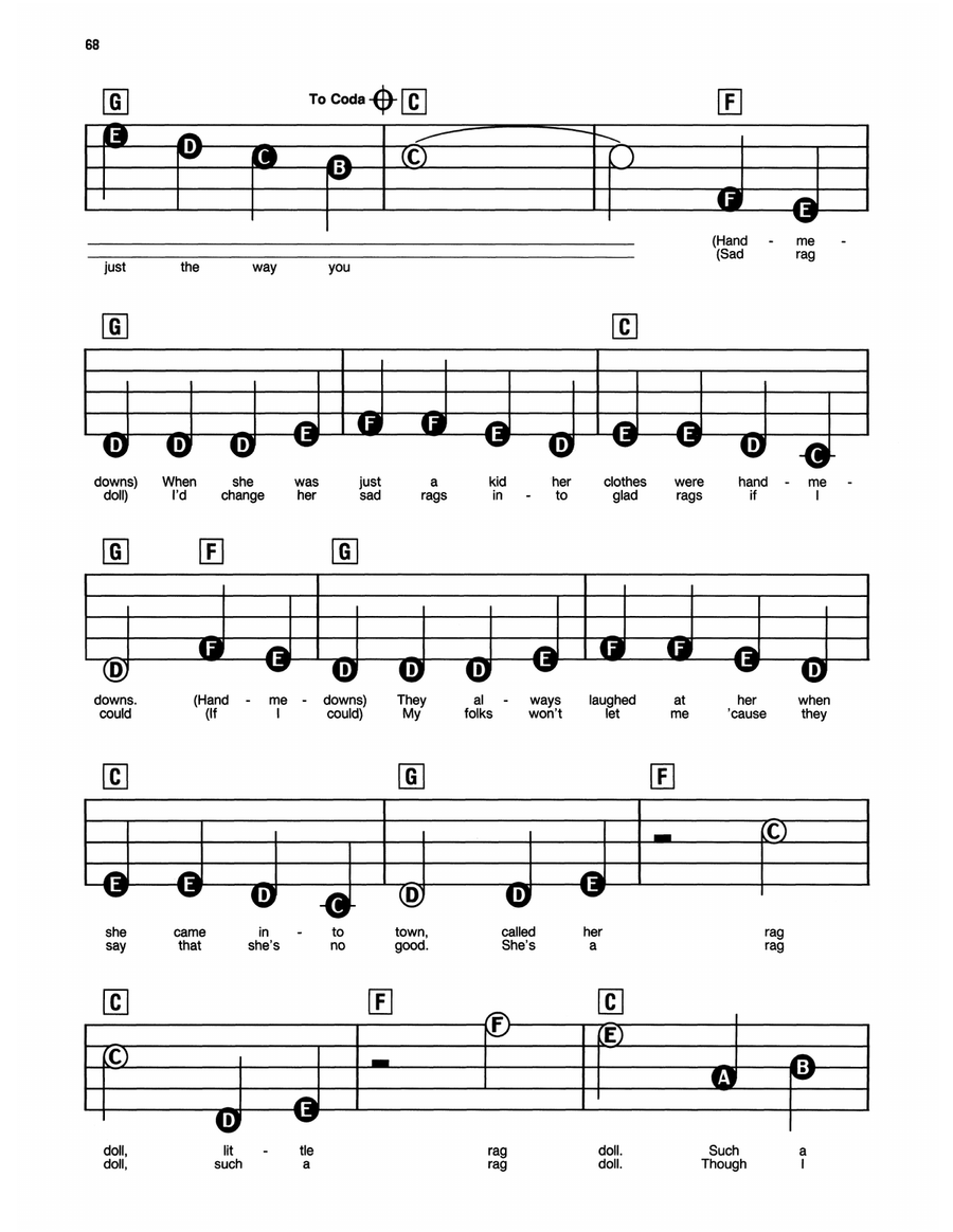 Rag Doll Electronic Keyboard scores gallery preview page 2