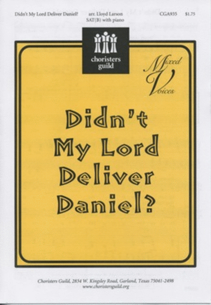 Didn't My Lord Deliver Daniel? image number null