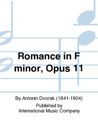 Book cover for Romance In F Minor, Opus 11