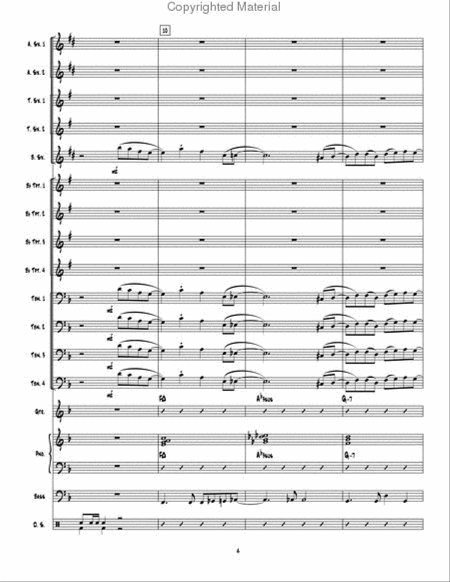 Man Ain't Said My Name Man Ain't Said My Name Jazz Ensemble scores gallery preview page 5