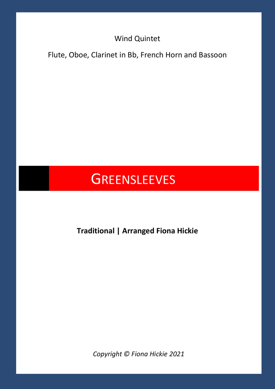 Greensleeves Woodwind Quintet scores gallery preview page 1
