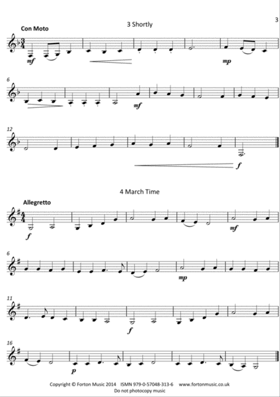 Thirty One Two Three Clarinet Studies Clarinet scores gallery preview page 3