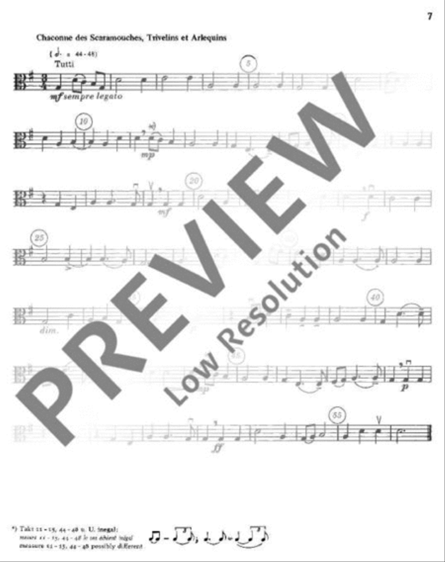 Le Bourgeois Gentilhomme Viola scores gallery preview page 8
