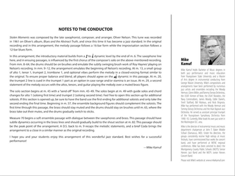 Stolen Moments: Score Jazz Ensemble scores gallery preview page 2
