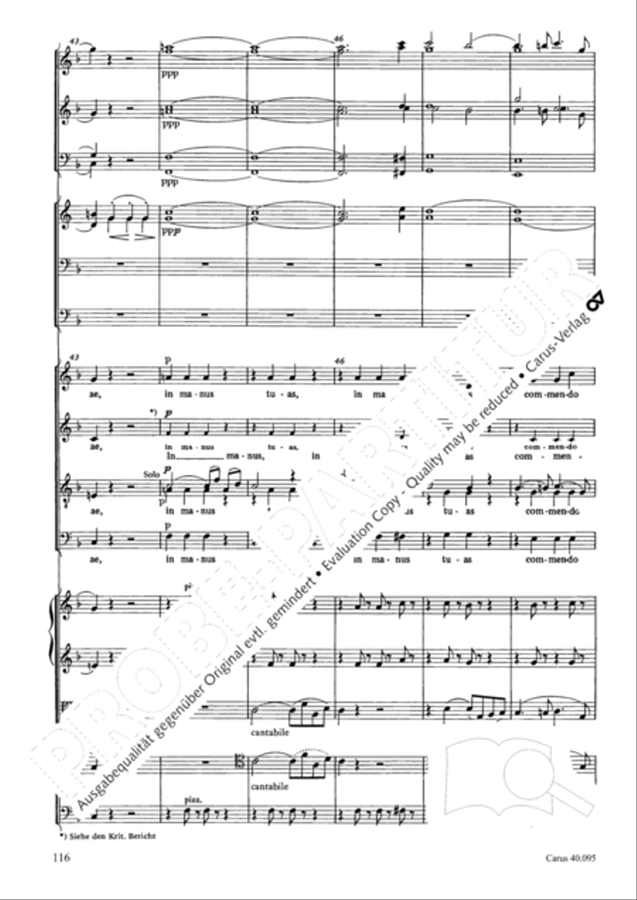 The Seven Words (Die Sieben Worte) 4-Part scores gallery preview page 131