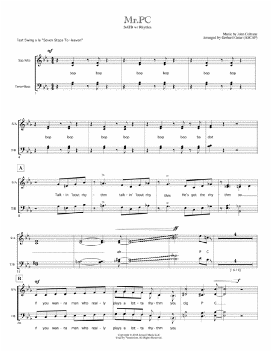 Mr. P.c. 4-Part scores gallery preview page 1
